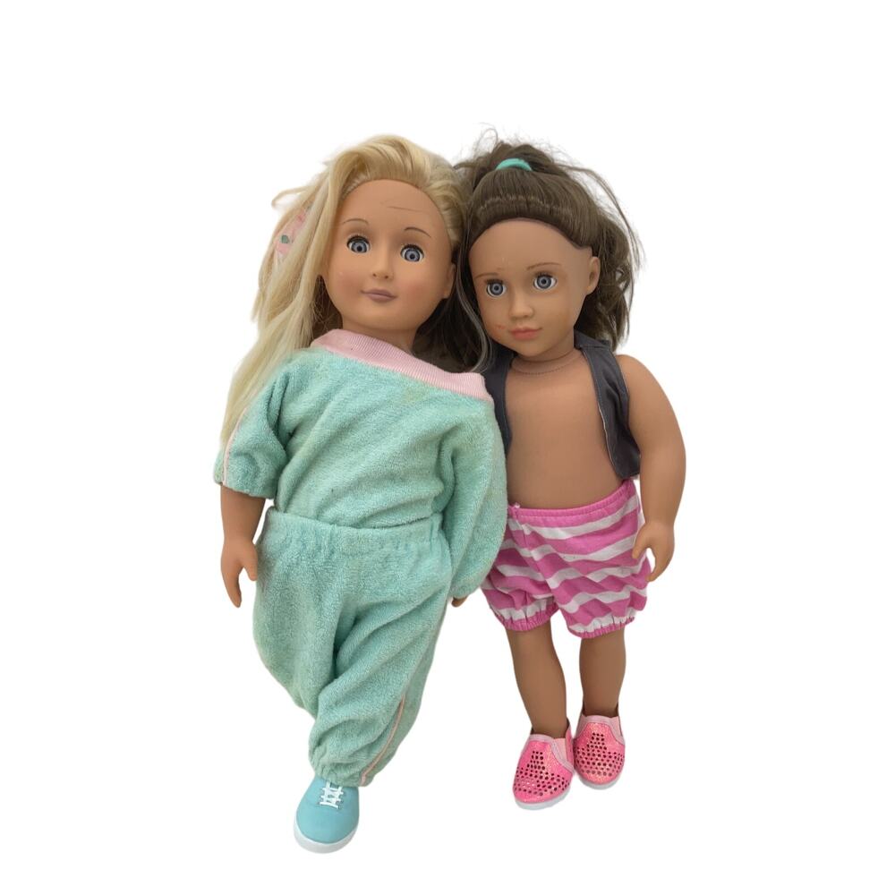 Preowned Our Generation by Battat Play Dolls LOT 2 Little Girls